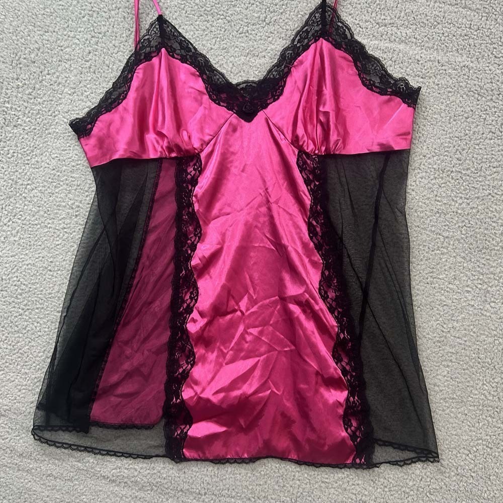 VTG Fredericks Of Hollywood Camisole 3XL Tank  Satin Lingerie Babydoll Sleepwear